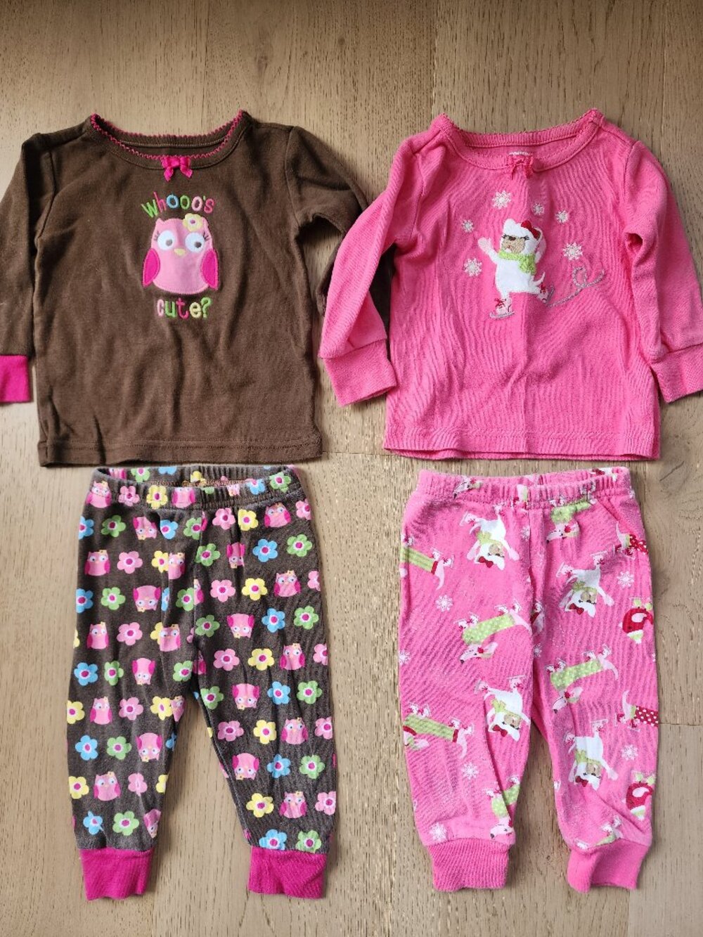 2 pairs Gymboree pjs size 6-12 months